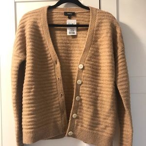Brand New Theory Wool Cardigan in Camel Size M